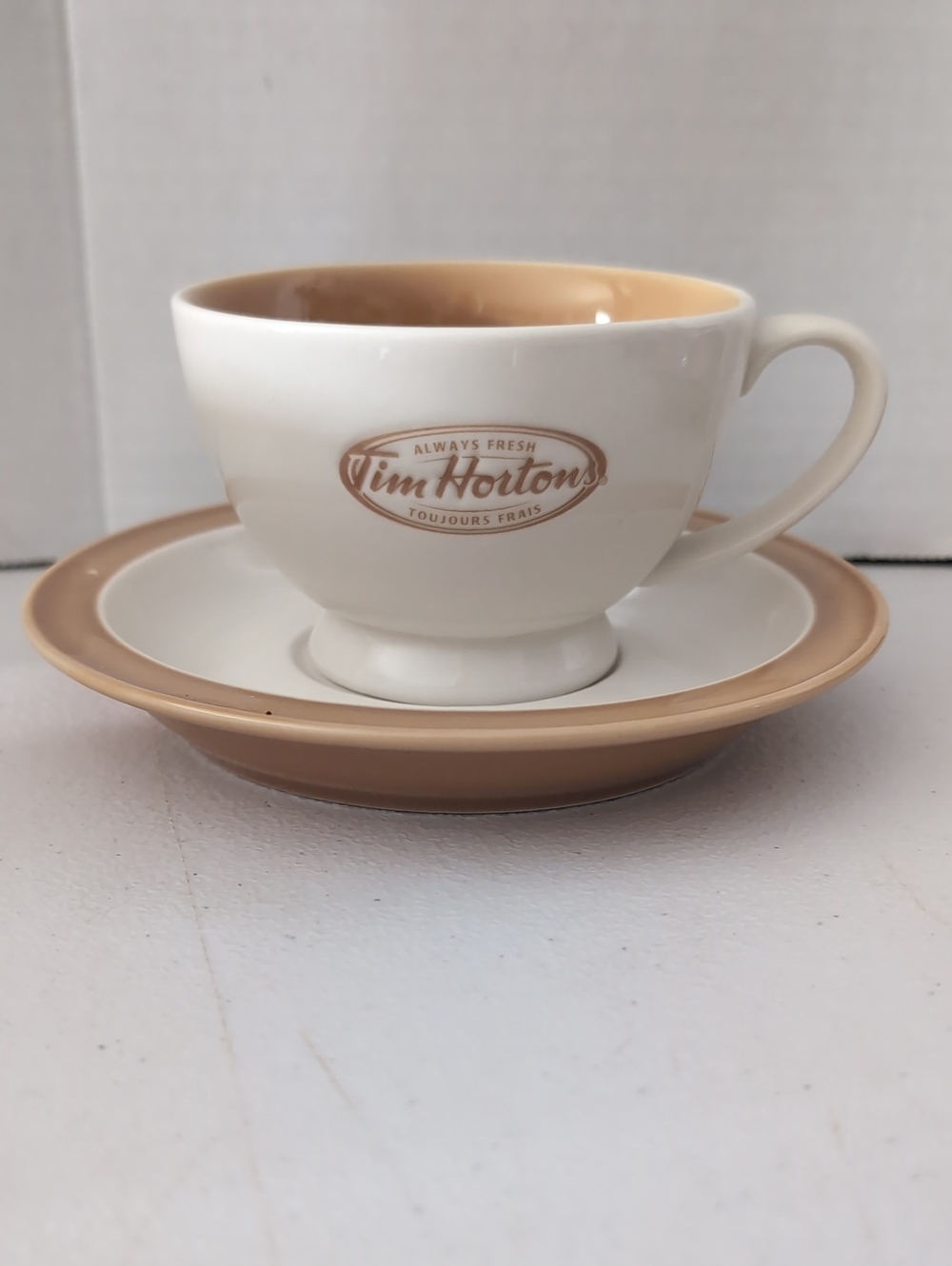 Tim Horton's Tea Cup and Saucer Set Vintage